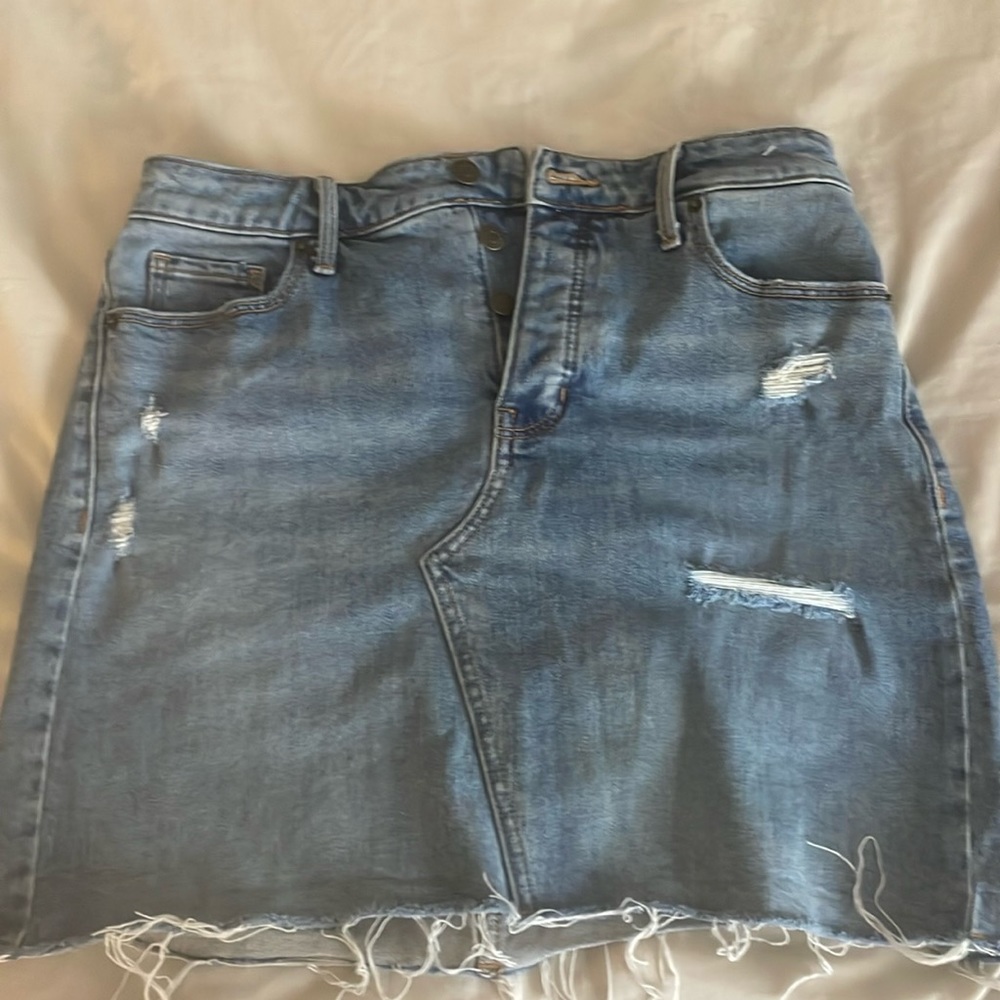OLD NAVY Ripped Denim Skirt
